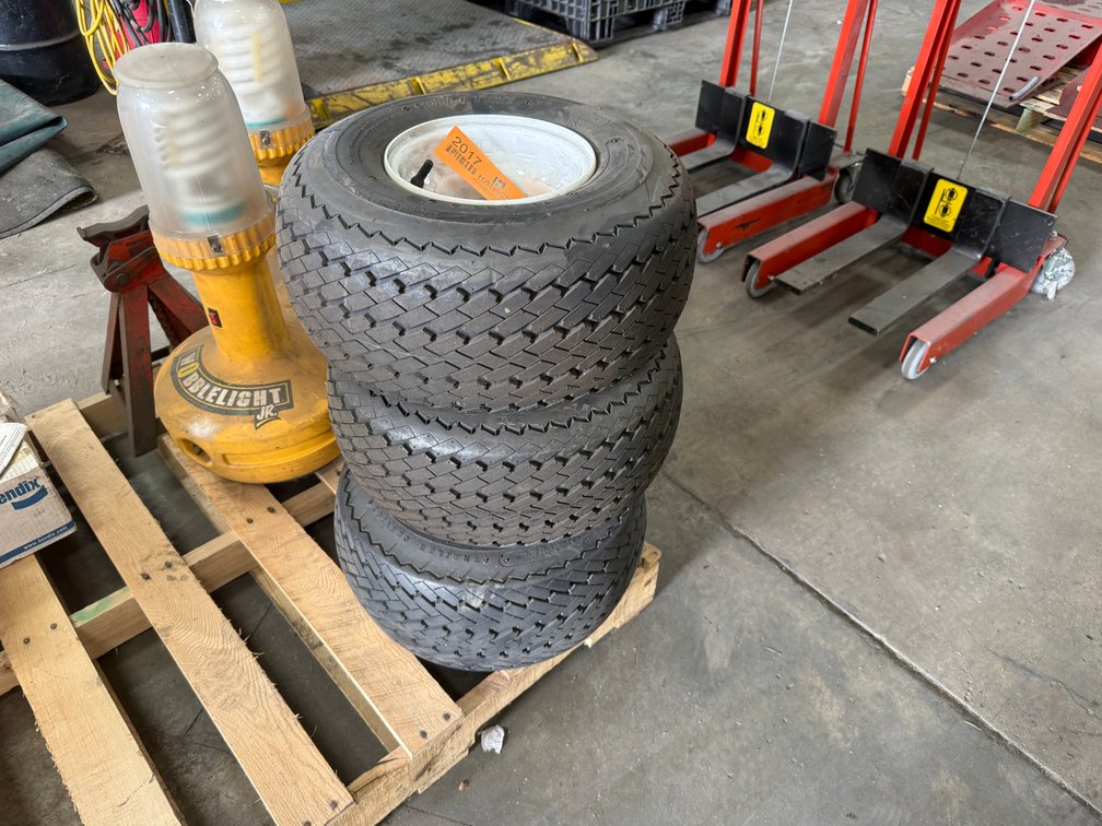 (3) Deli Tires on Rims (Located in Sussex)