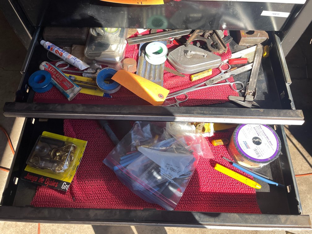 (2) Drawers of Assorted Shop Tools and Supplies