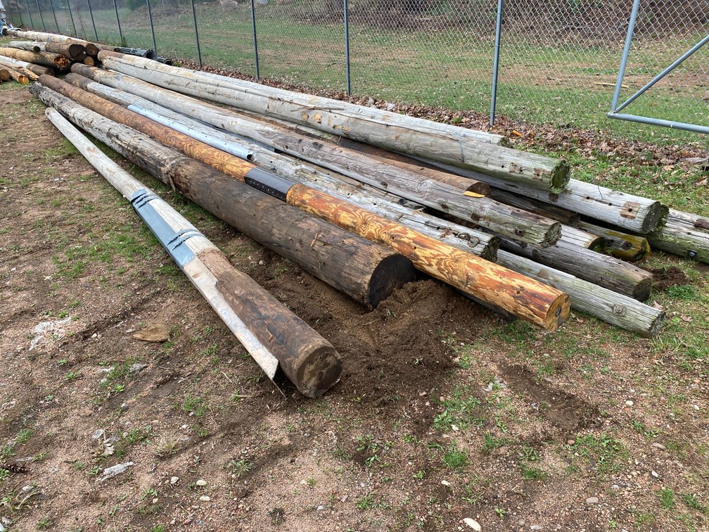 (20) Wooden Utility Poles