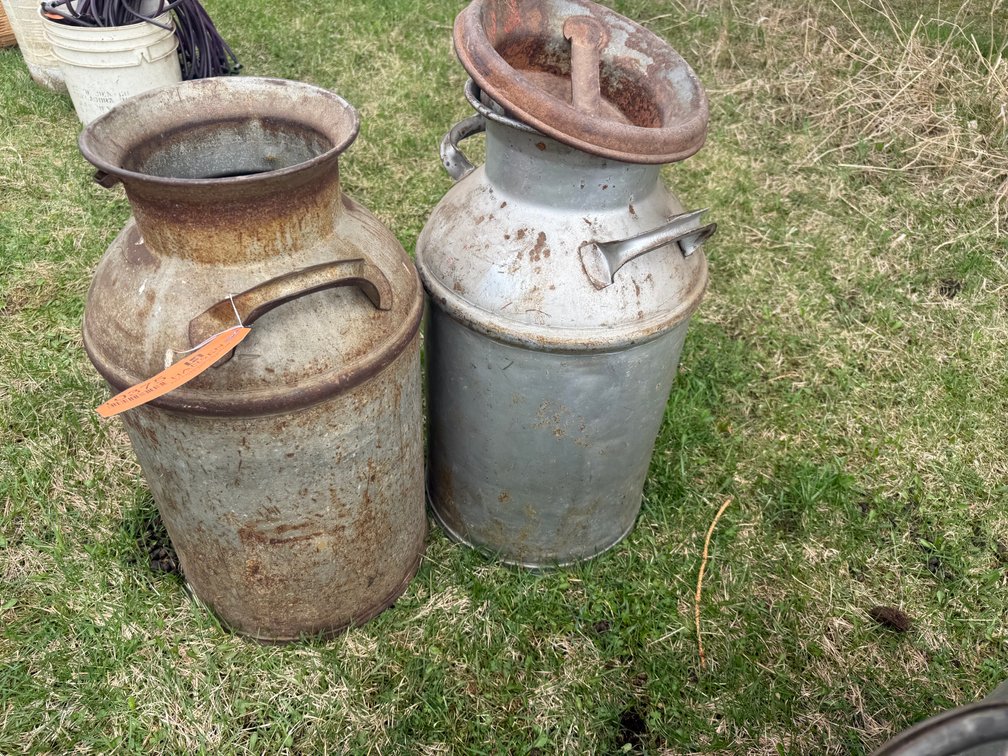 (2) Milk Cans