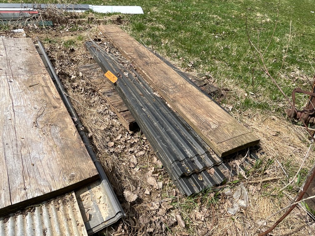 Plastic Panels and (1) Wood Board