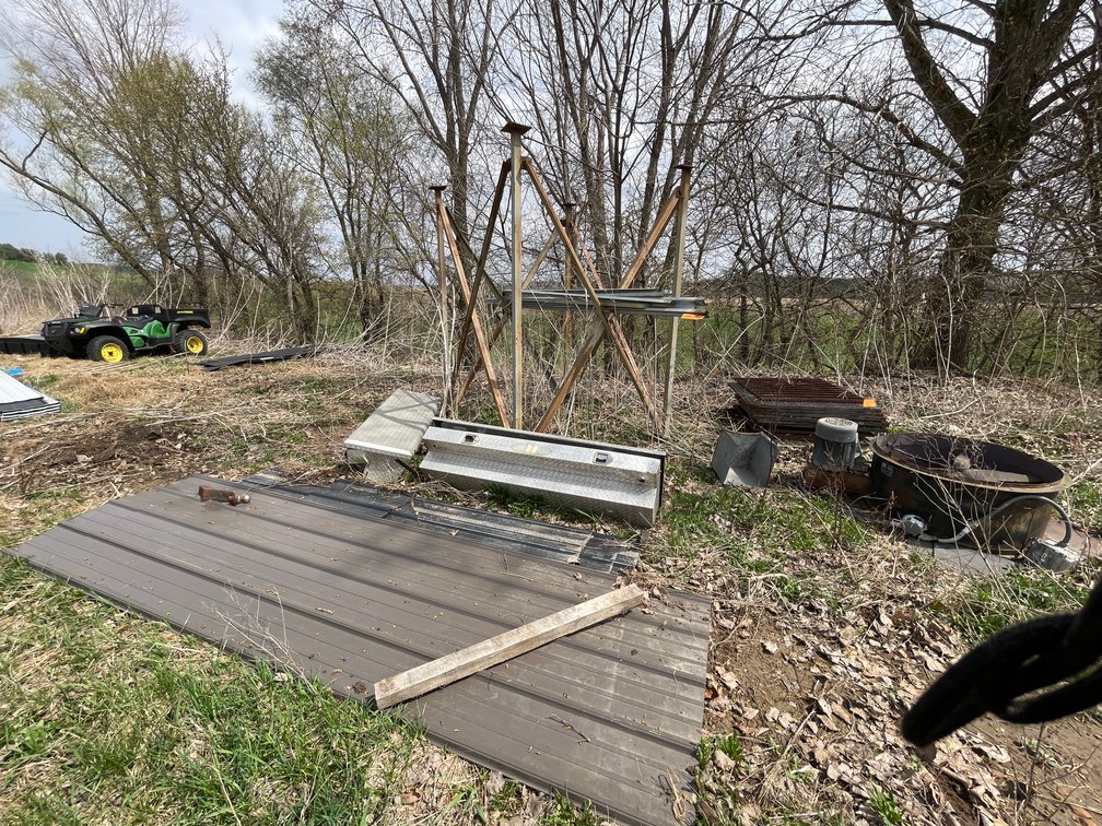 (2) Delta Toolboxes, Tin, and Metal Rack