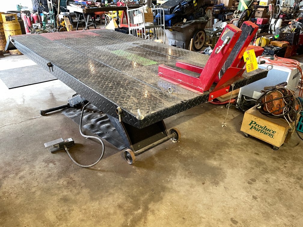 Direct-Lift Motorcycle/ATV Air Actuated Lift Table