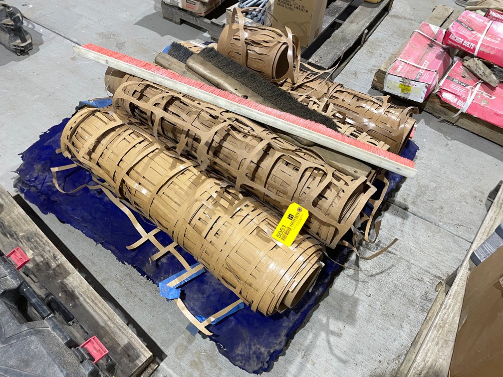 Pallet of Concrete Stamps and Brushes