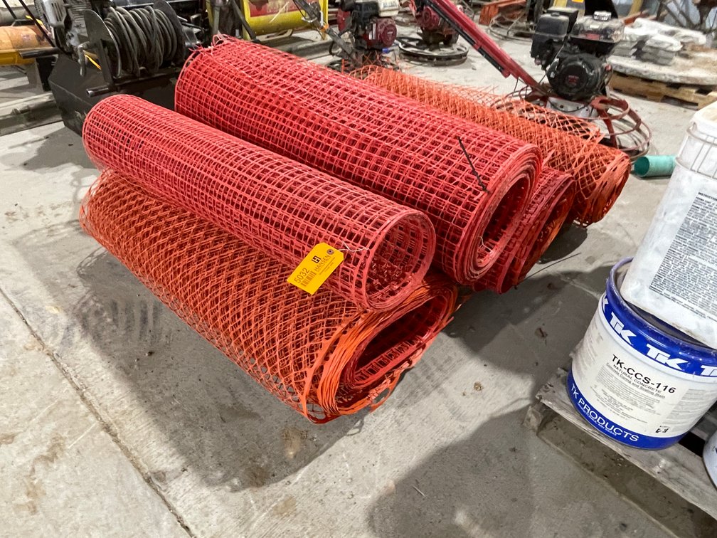 (5) Rolls of Plastic Snow Fence
