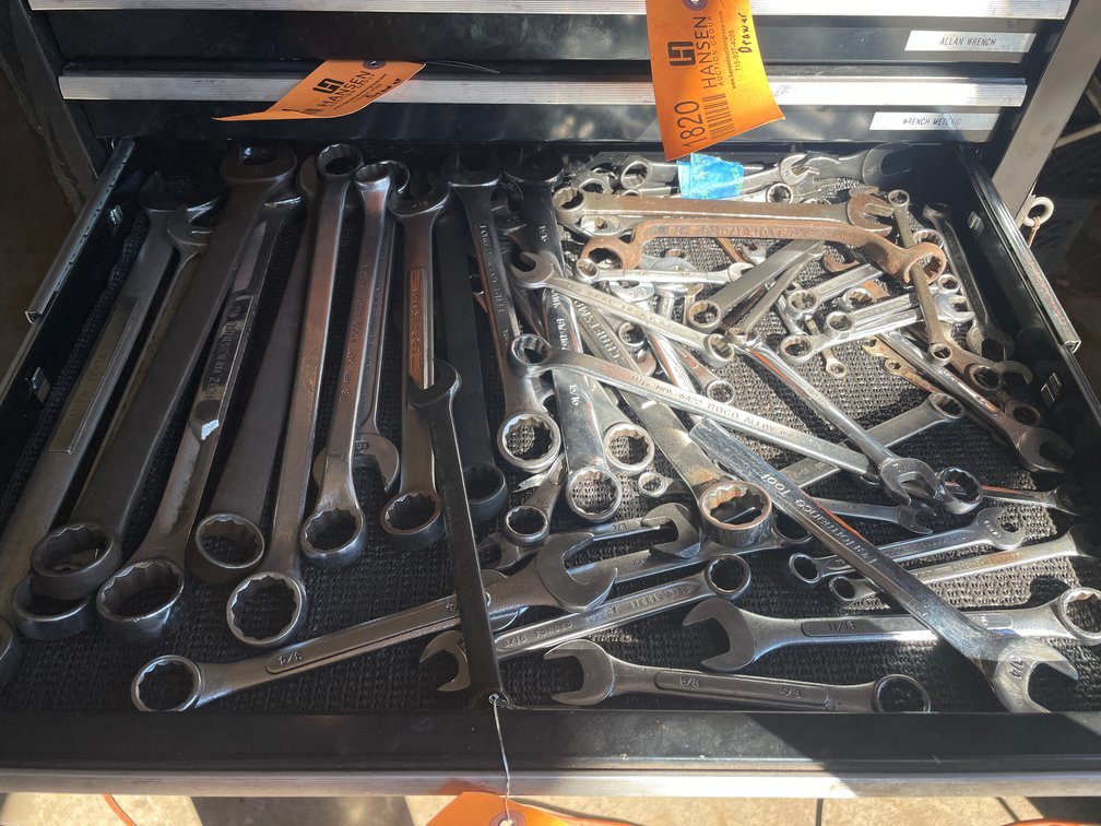 Drawer of Combination Wrenches