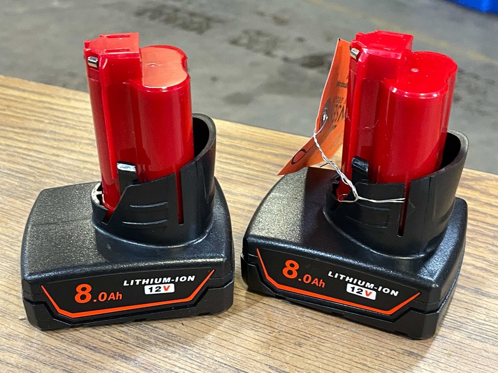 (2) Milwaukee Compatible 12 V 8.0ah Batteries (PR13)