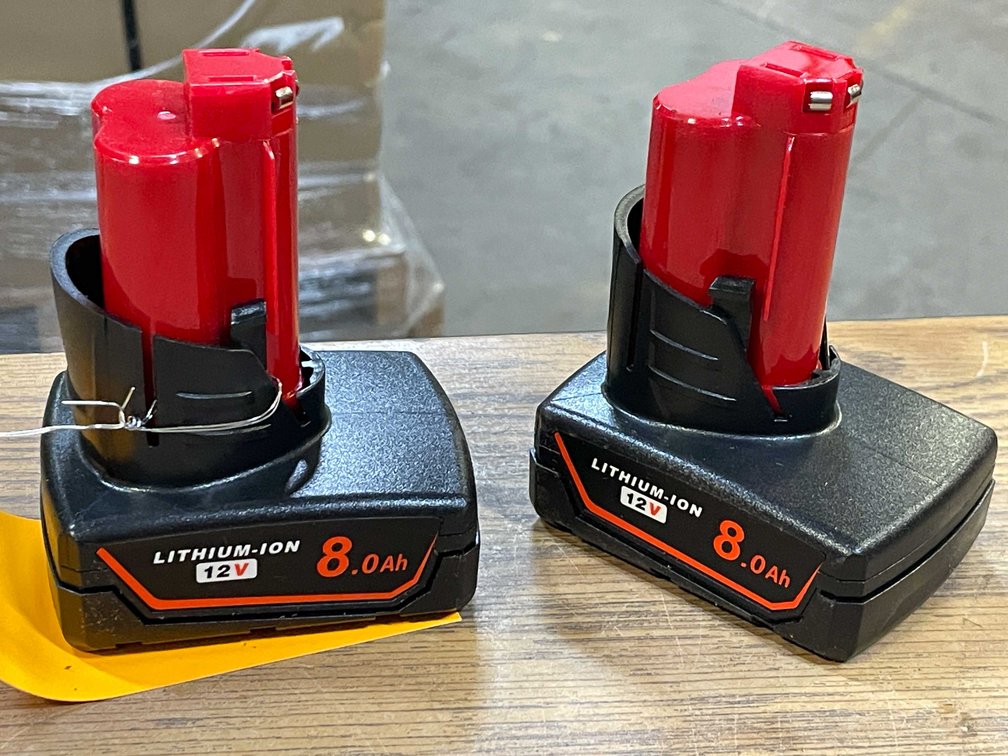 (2) Milwaukee Compatible 12 volt 8.0ah Batteries (PR13)