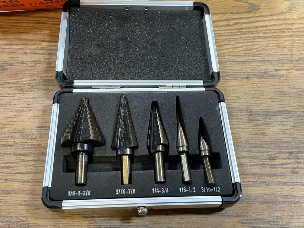 Set of 5 Step Drills In Metal Case (PR13)