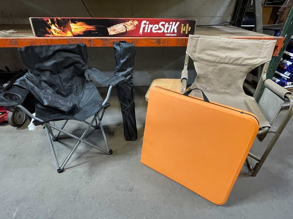 Camping- Folding Chairs/Table/ Fire Stick (PR17)