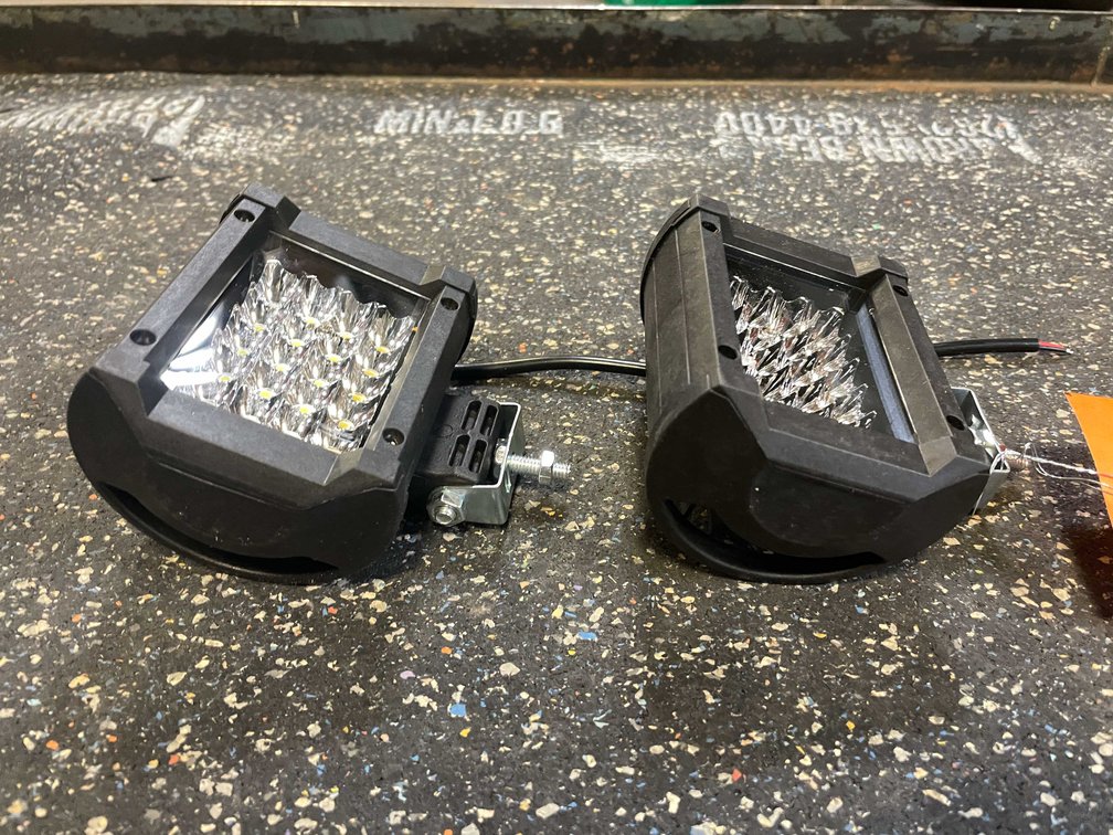 (2) LED Work Lights, 4" L, 12/24vdc (PR13)