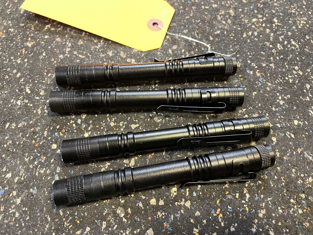 (4) LED Mechanic's Flashlights (PR13)
