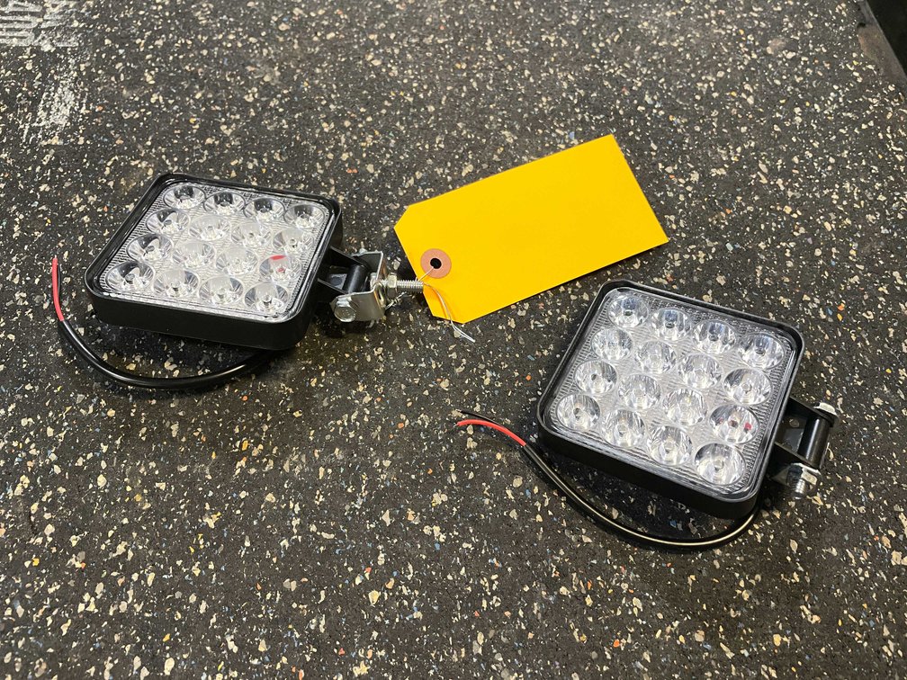 (2) LED 3.5" Work Lights, 12/24vdc (PR13)