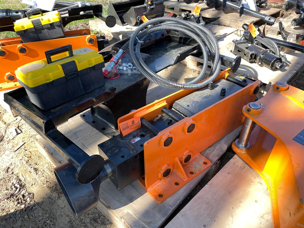 New Wolverine Skid Steer Post Driver Attachment