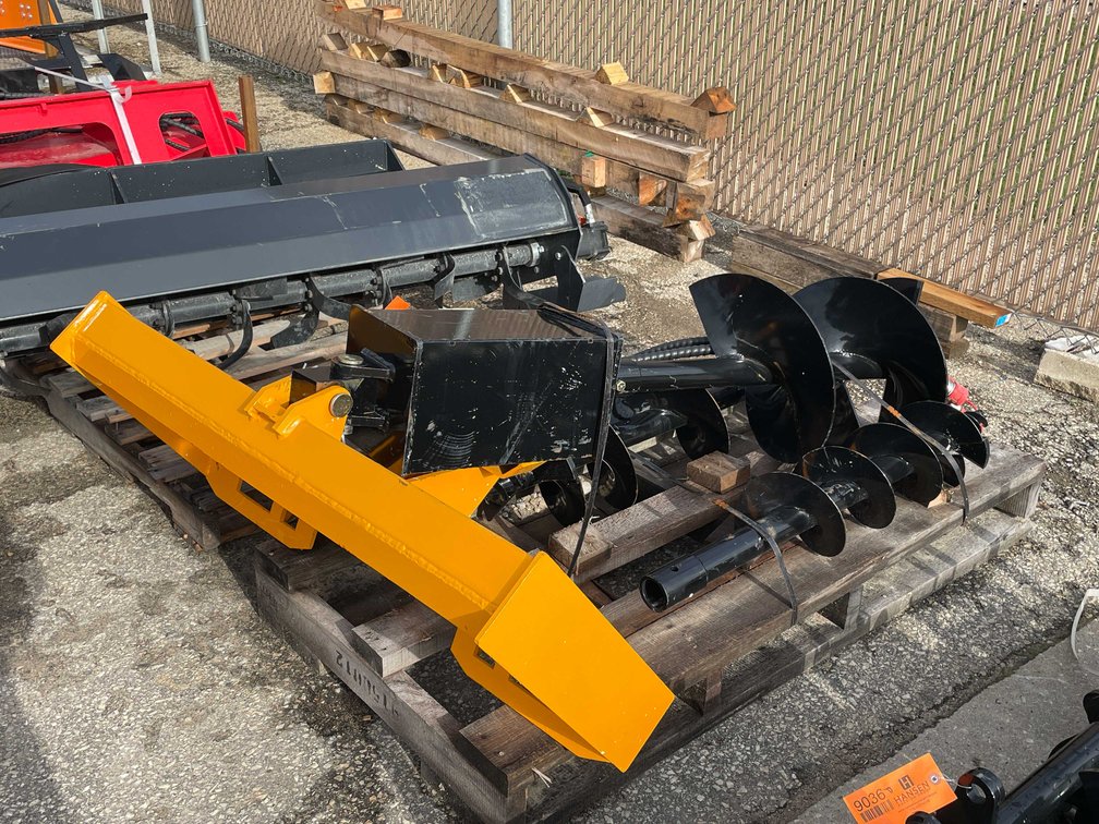 Unused GAYI Skid Steer Post Hole Auger with (3) Bits (O12)
