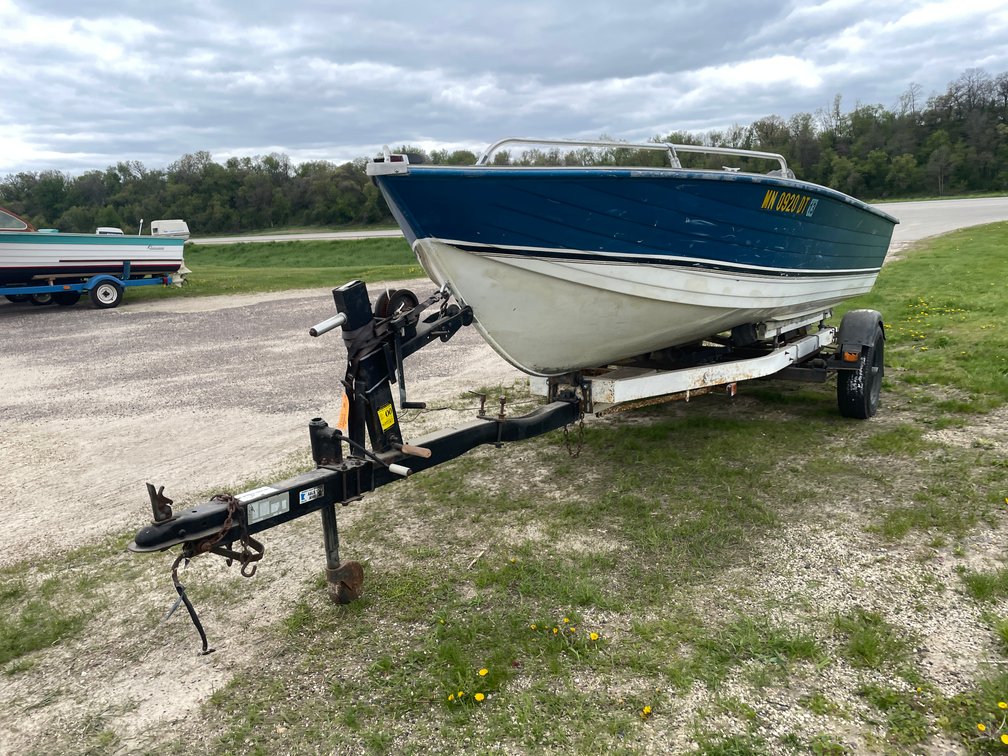 16' Walleye Project Boat on Trailer (No Title)