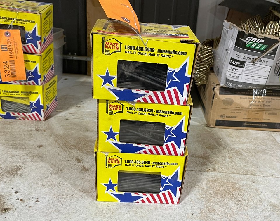 (3) Boxes Post & Framing Nails