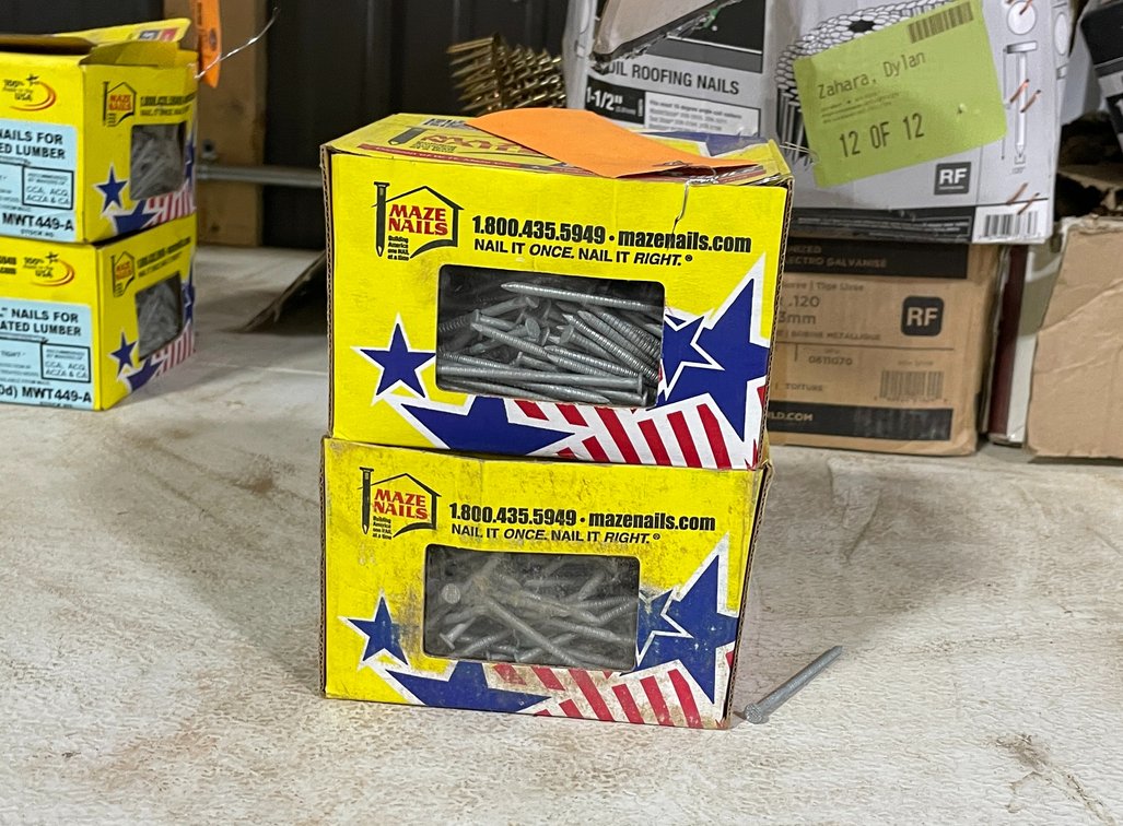 (2) Boxes Treated Lumber Nails