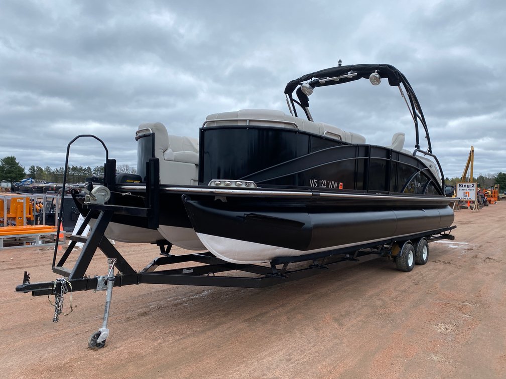 2017 Sylvan S5 Tritoon Boat with Trailer (Has WI Title)