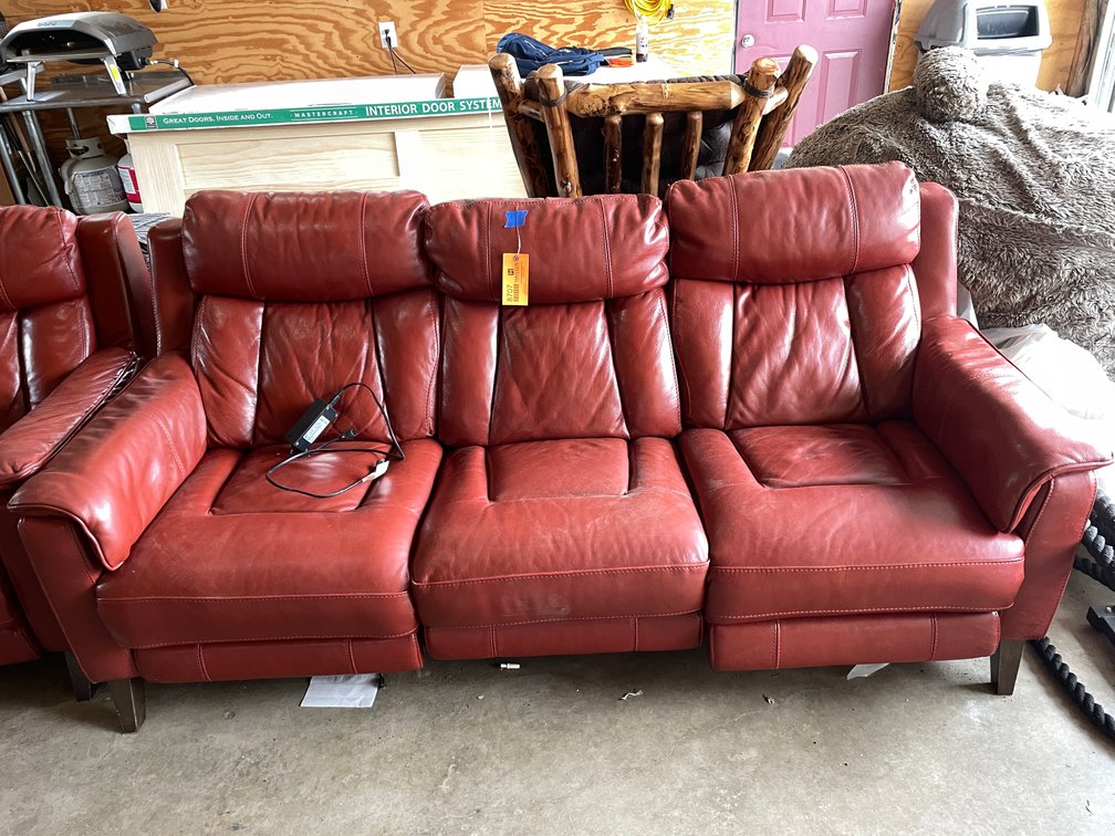 Leather Electric Reclining Couch