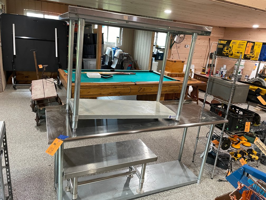 (3) Stainless Steel Tables