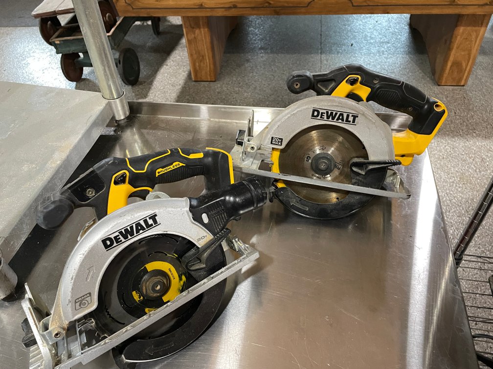 (2) DeWalt Cordless Skilsaws