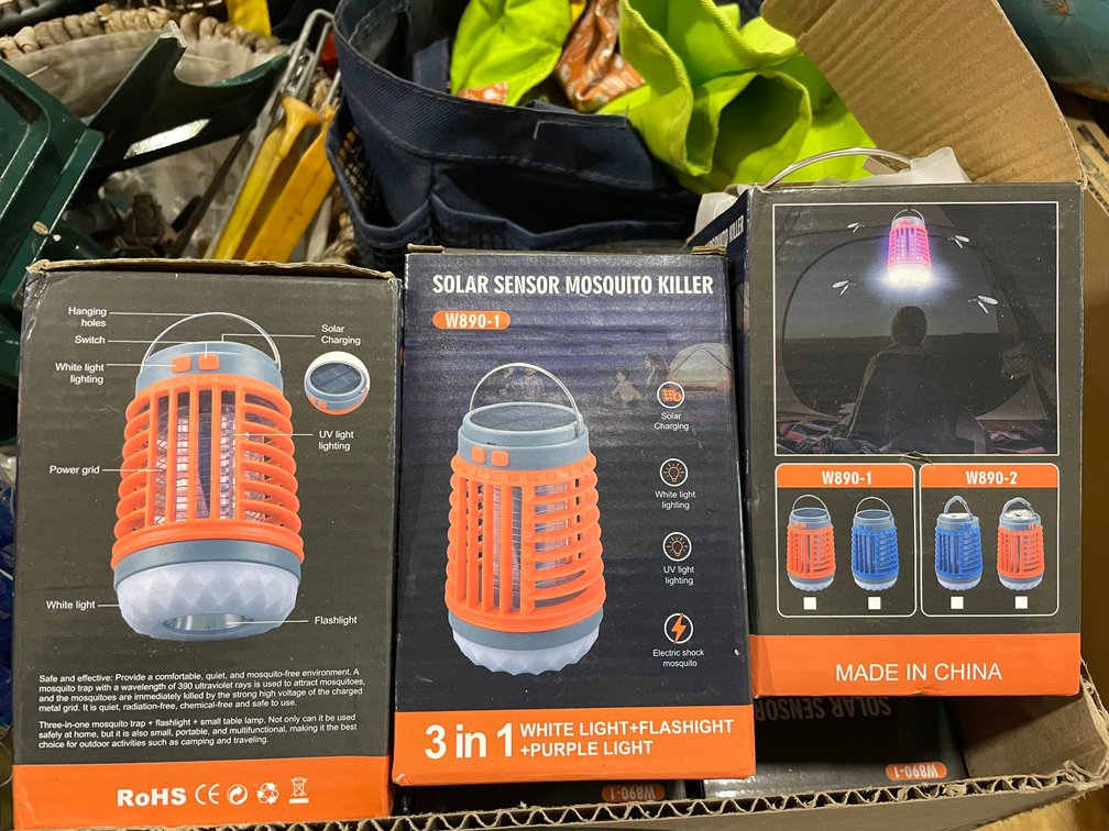 (6) New Solar Sensor Mosquito Killers and Garden Supplies