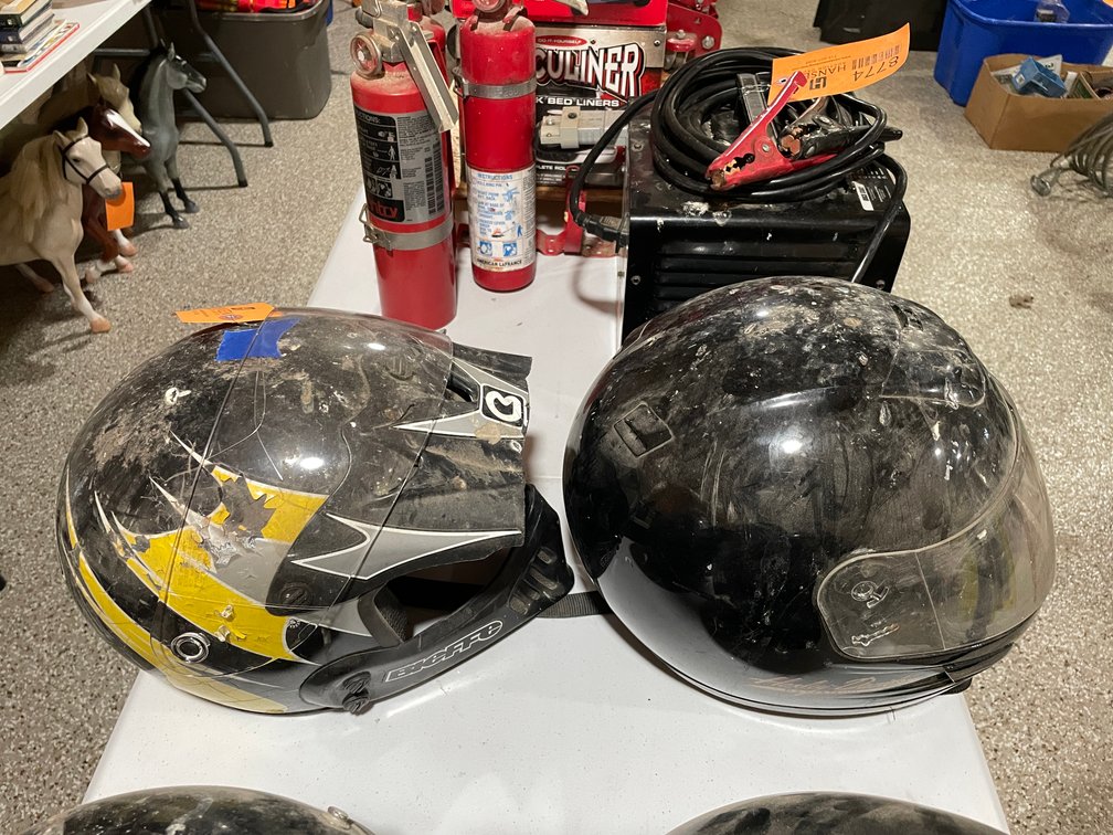 (2) Helmets