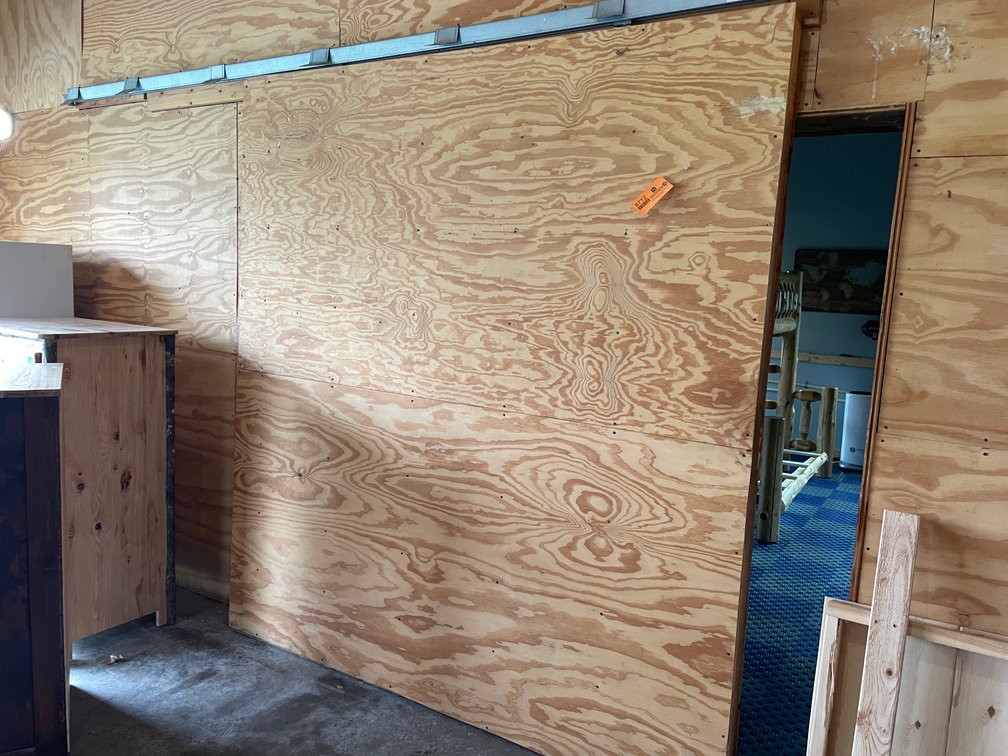 Wooden Sliding Door with Track