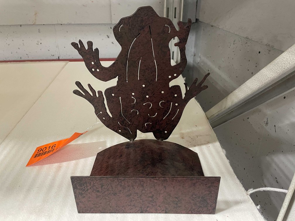 Metal Frog Garden Hose Holder (Cw)