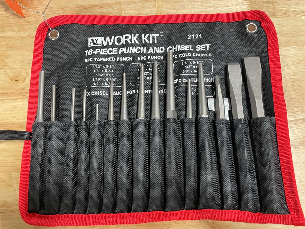 16 Piece Professional Punch And Chisel Set (CW)