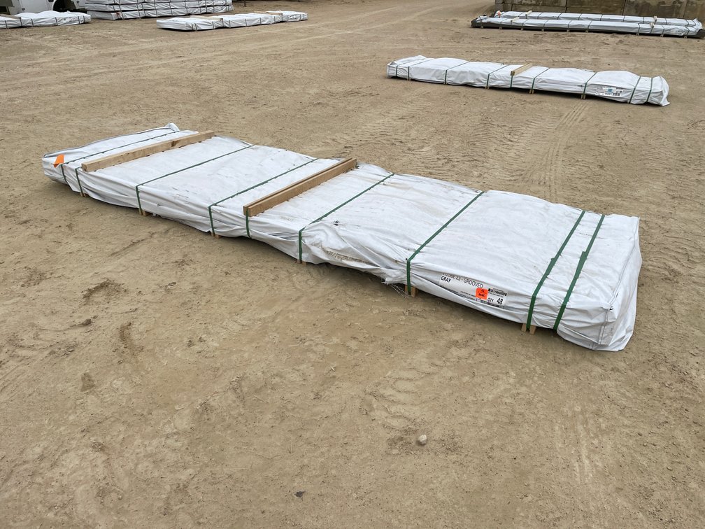 Bundle of Venture Gray Solid Composite Deck Boards