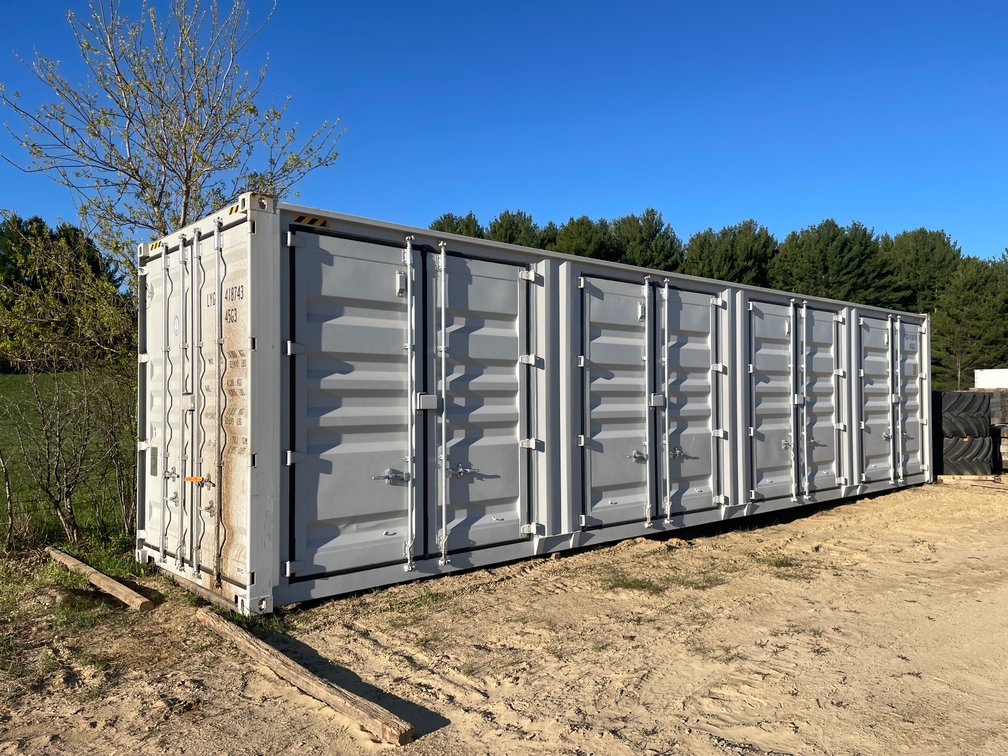 40' High Cube Multi Door Single Use Shipping Container