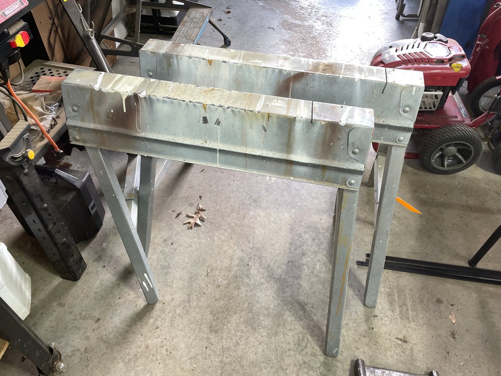 (2) Aluminum Folding Sawhorses