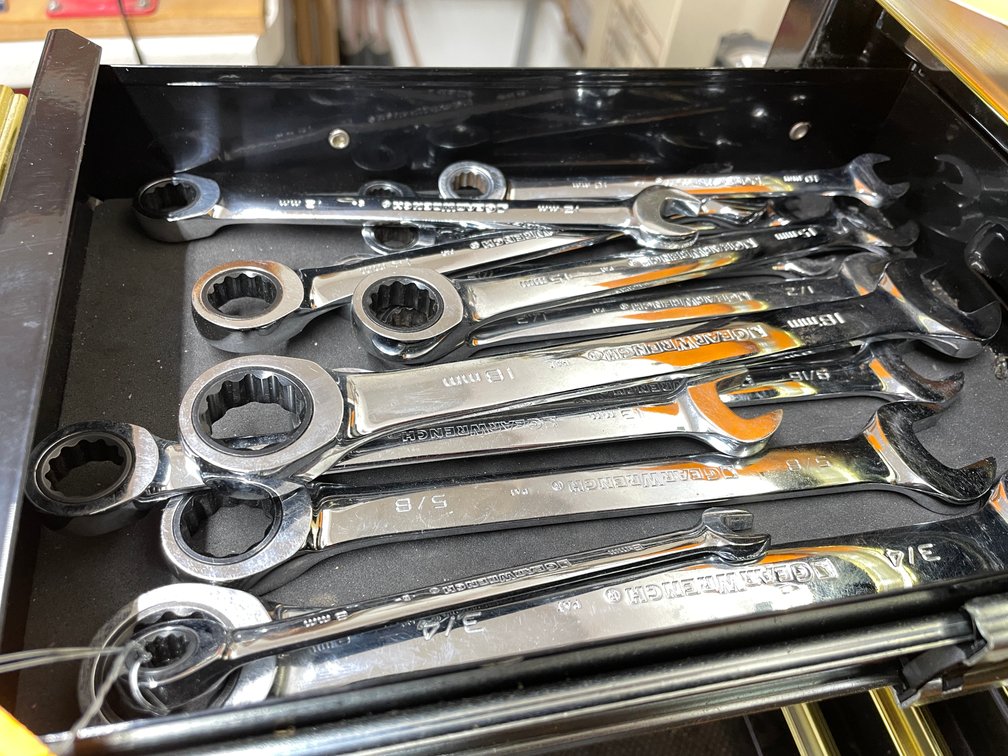 Gear Wrench Ratcheting Combination Wrenches