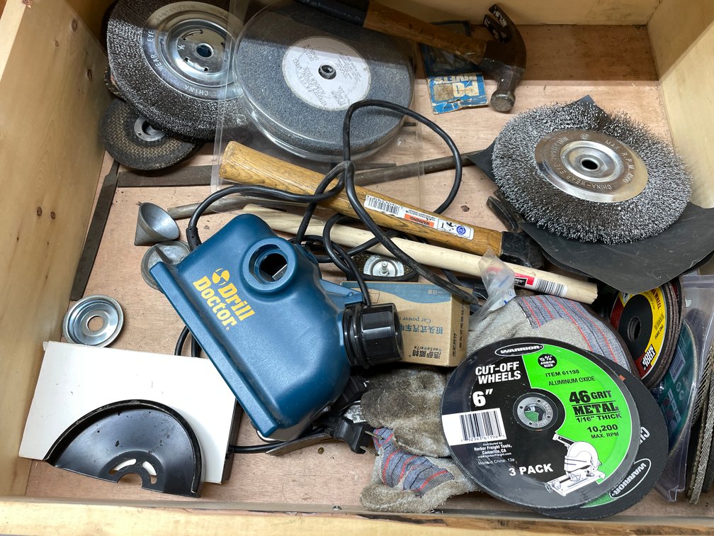 Grinder Wheels and Disks and Drill Doctor Bit Sharpener