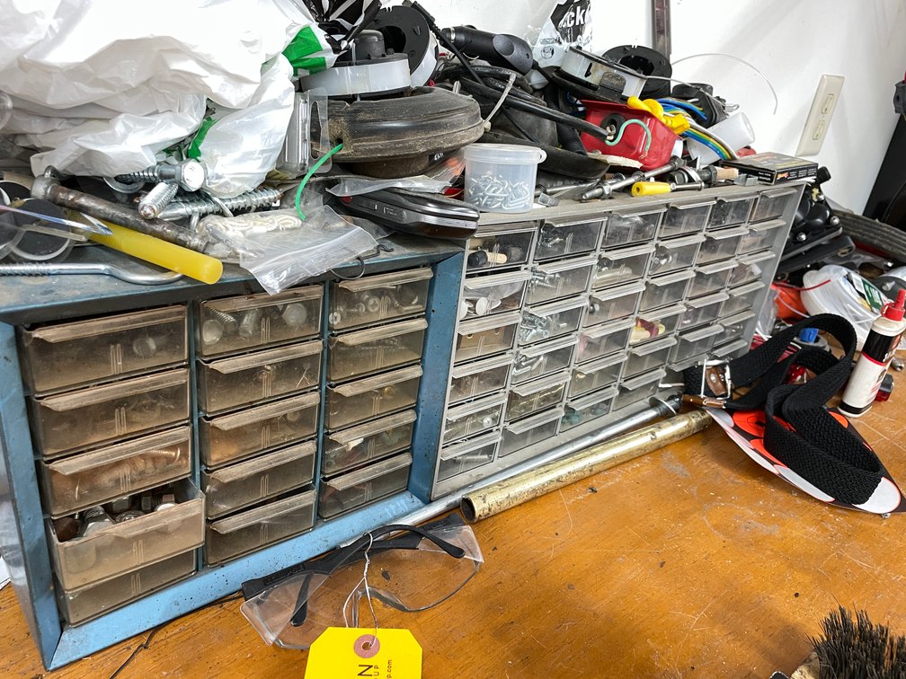(2) Small Hardware Organizers and Shop Supplies