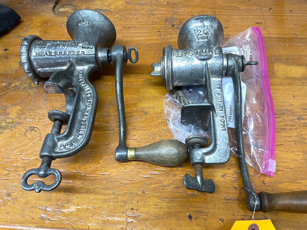 (2) Vintage Meat Grinders