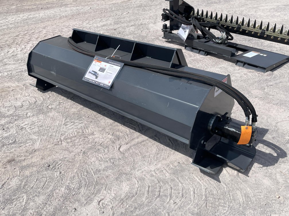 Unused 2026 Wolverine Skid Steer Hydraulic Rotary Tiller Attachment