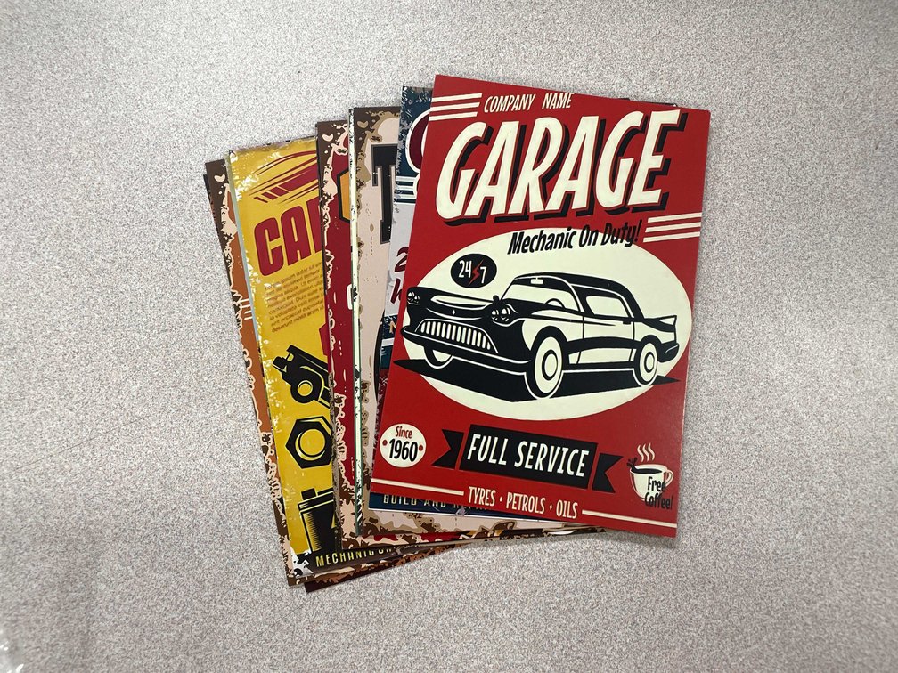 Garage signs (T2)