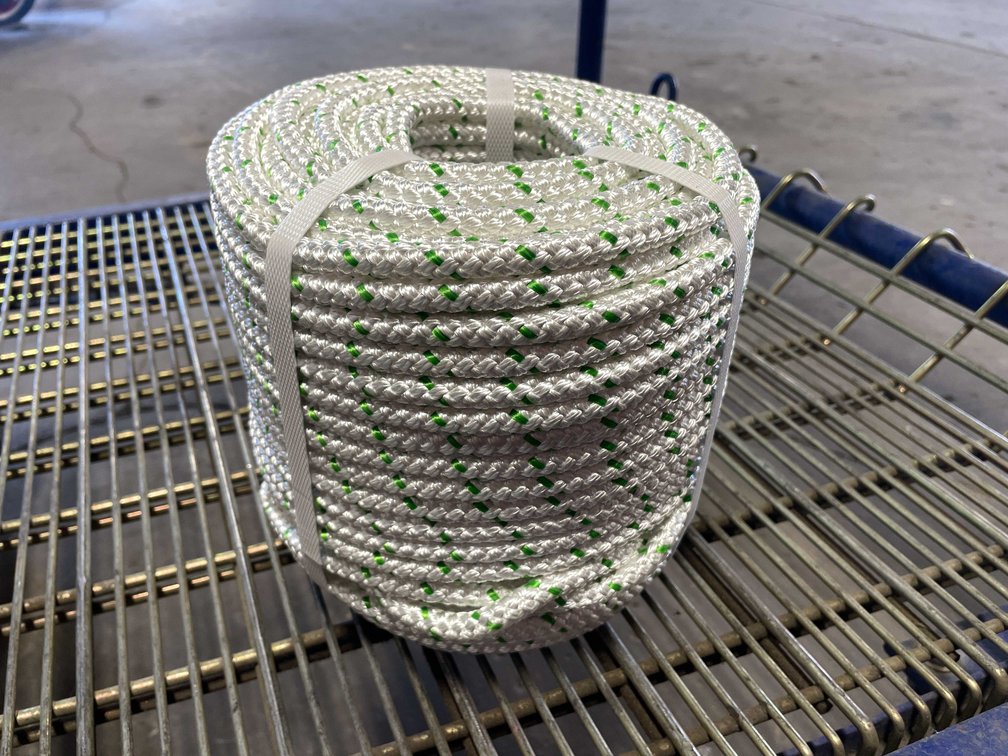 New 3/8" Thick, 100' Of Double Braided Rope (CW)