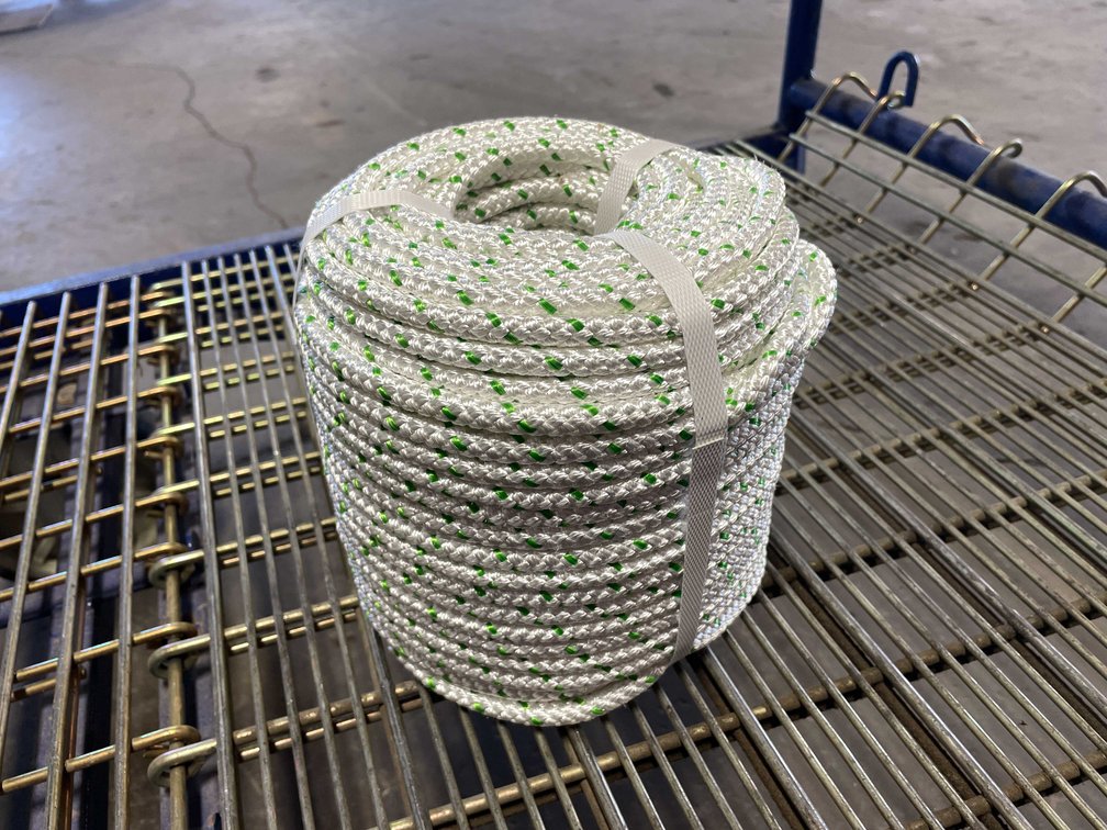 New 3/8" Thick, 100' Of Double Braided Rope (CW)