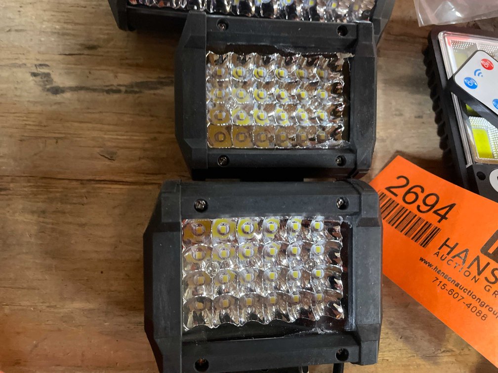 (2) LED Worklights, 4" Long, 12/24vdc (PR12)