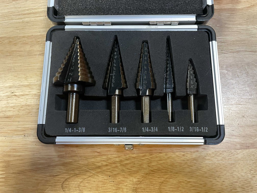 Set of 5 Step Drills In Metal Case (PR13)