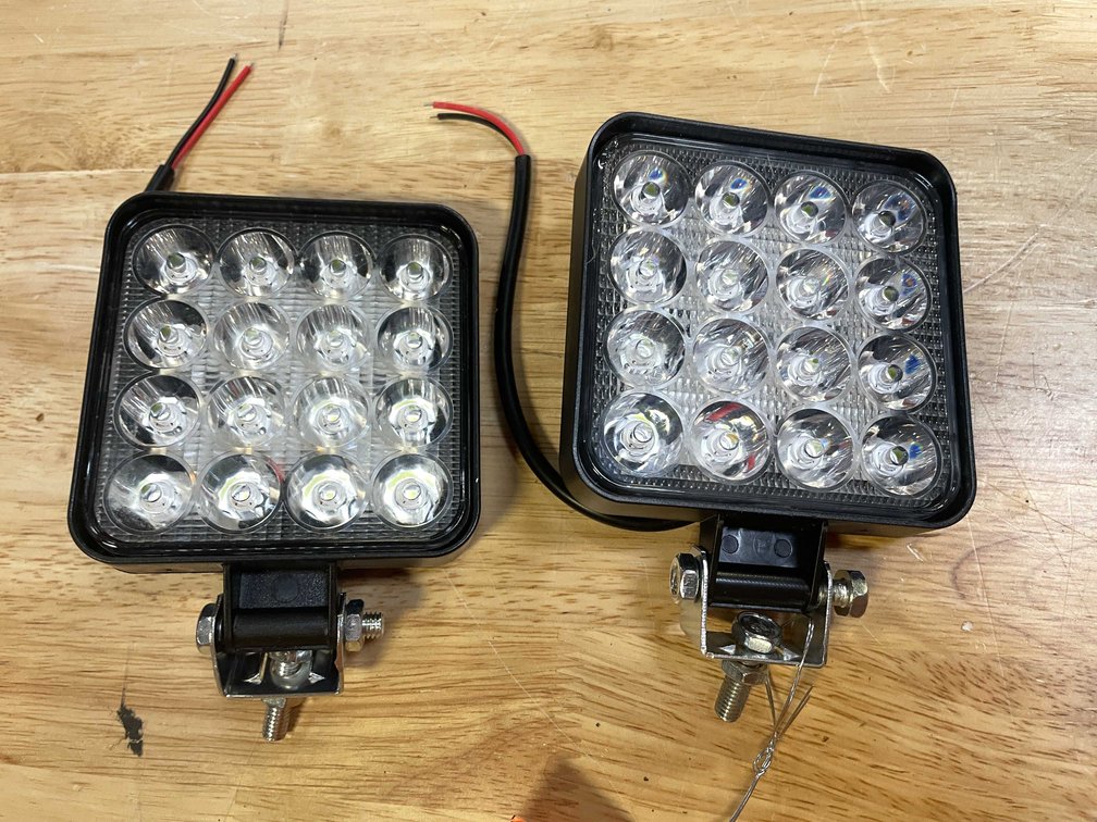 (2) LED 3.5" Worklights, 12/24vdc (PR13)