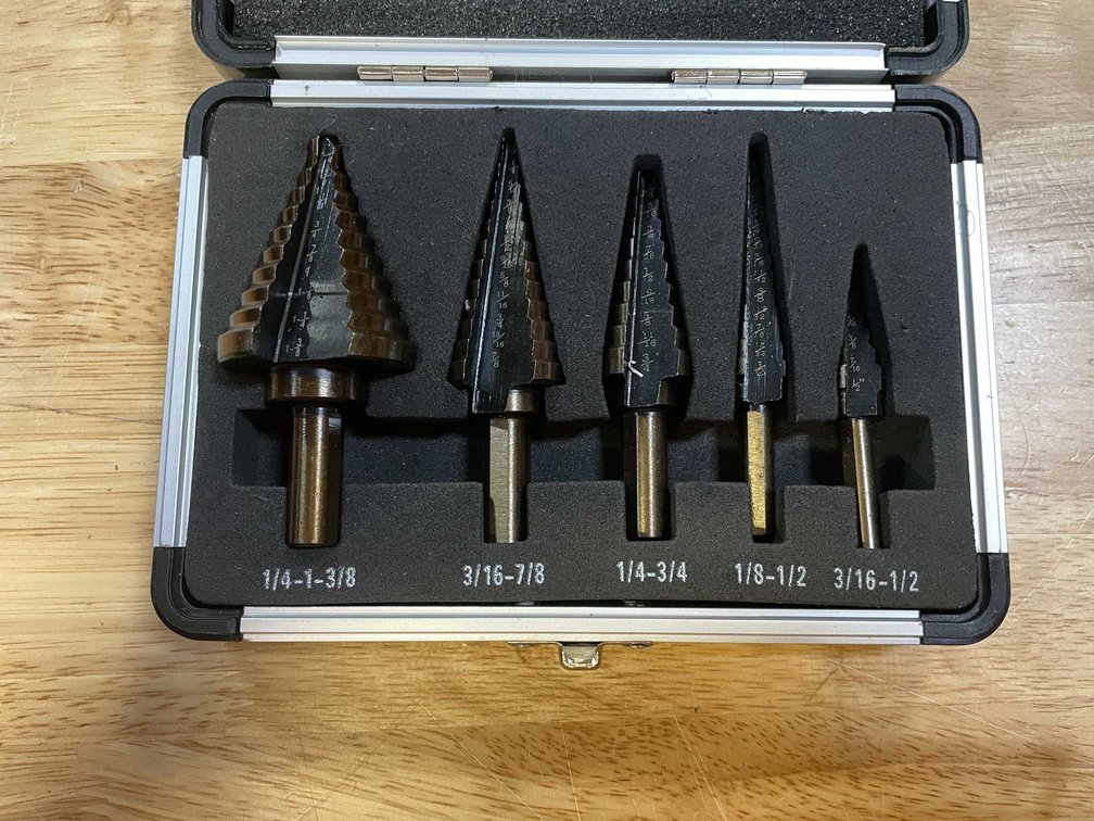 Set of 5 Step Drills In Metal Case (PR13)
