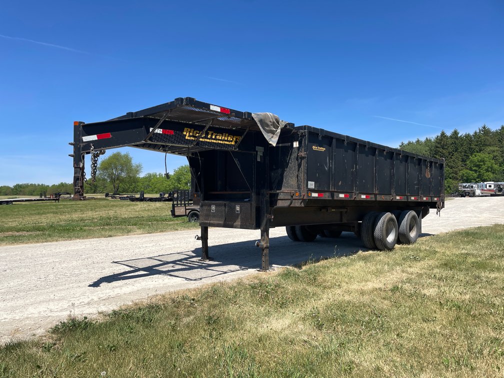 2010 Rice 20' Gooseneck Dump Trailer (Has WI Title) (Helenville, WI)