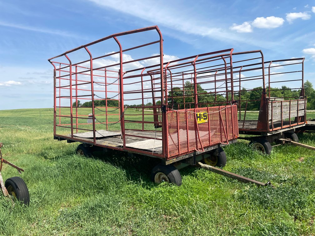H&S Hay Wagon with John Deere Running Gear (Colfax WI)