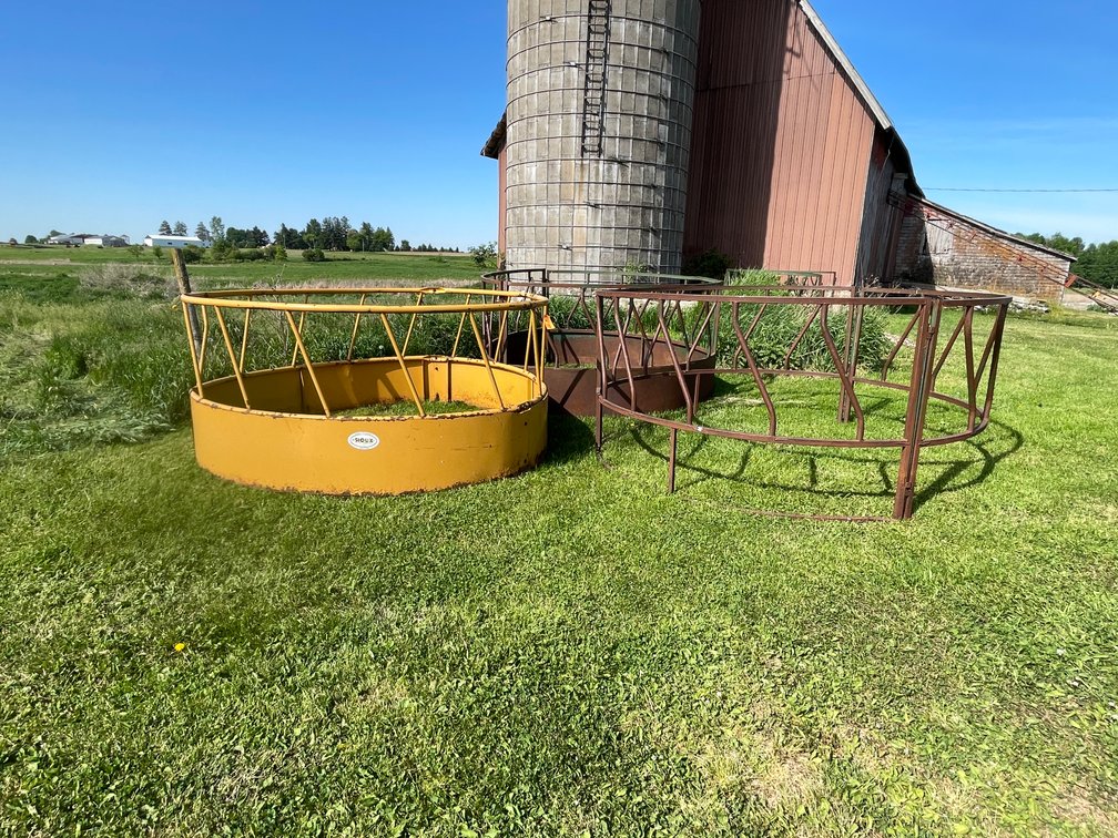 (3) Round Bale Feeders