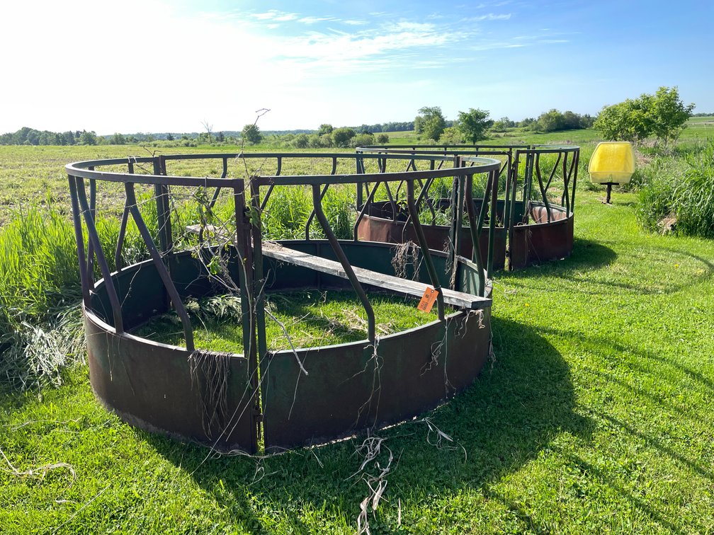 (2) Round Bale Feeders
